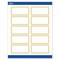 Avery Printable Rectangle Labels, Gold Multi-Lined Border, 2" x 4", Matte White Rectangle Labels, Permanent, Laser/Inkjet, 100ct, Great for Product Labels